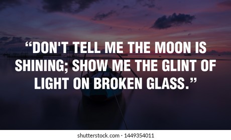 Motivational Quotes Design Tell Me Moon Stock Photo (Edit Now) 1449354011