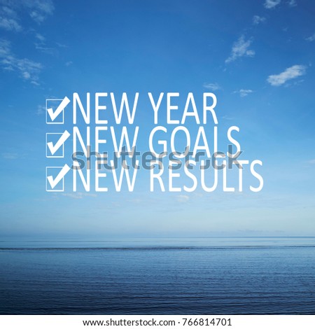 Motivational Quotes New Year New Goals Stock Photo Edit Now