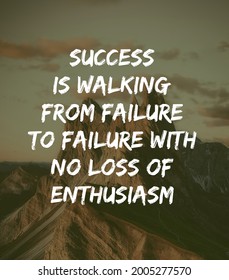 Motivational Quotessuccess Walking Failure Failure No Stock Photo ...