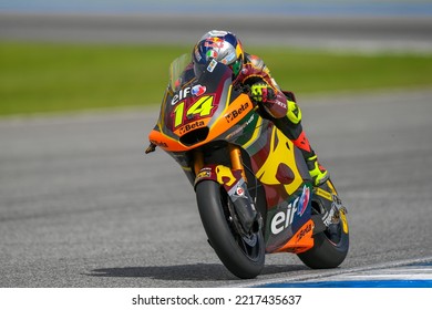 Moto 2 Rider No.14 Tony Arbolino Of Italy And ELF Marc VDS Racing Team During The Practice 2 The MotoGP Of Thailand Grand Prix At Chang International Circuit On Sep 30, 2022 In Buriram, Thailand