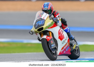 Moto2 Rider No.79 Ai Ogura Of Japan And Idemitsu Honda Team Asia During The Free Practice The MotoGP Of Thailand Grand Prix At Chang International Circuit On Sep 29, 2022 In Buriram, Thailand