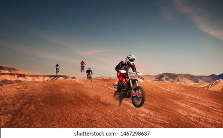 Motocross rider in action. Motocross sport.