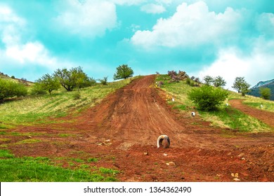 Motocross Track In Spring