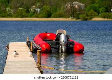 Motor Boat. Rescue Drowning, Safety On The Water, River Patrol