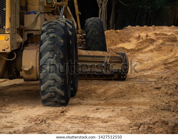 Motor grader\
is the basic construction of the\
road