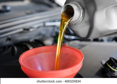 Motor Oil, Car Engine Close Up