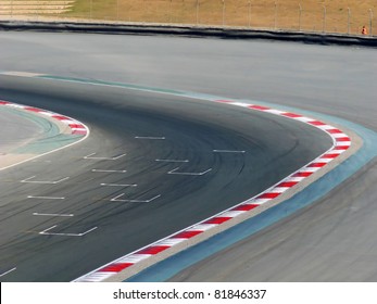 Motor Racing Track Corner Apex