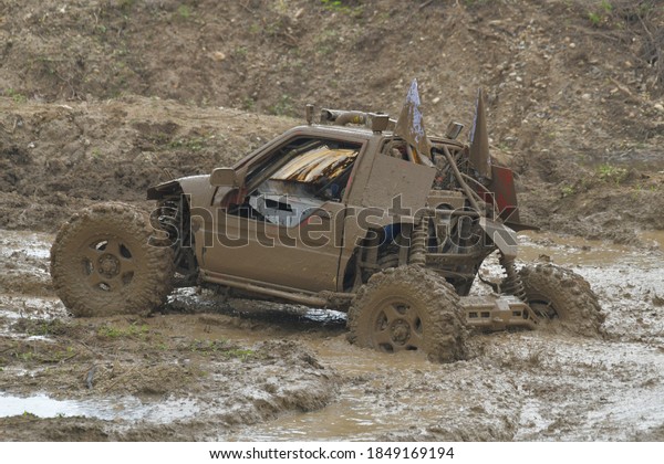 Motor\
sport off road 4x4 vehicle extreme racing car.  \

