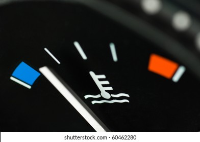 Motor Temperature Gauge Of A Car