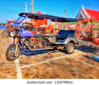 tricycle sichang tuk passengers taxi chonburi