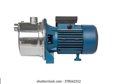 Motor For The Water Pump Isolated On A White Background