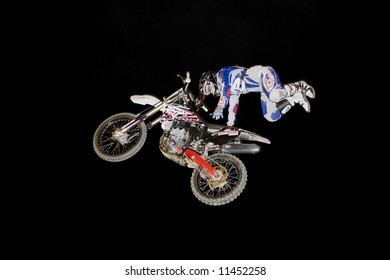 Motorcross Jump Off Ramp At Night