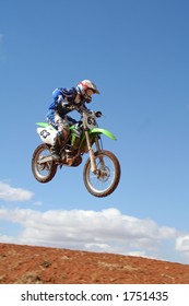 Motorcross Rider In The Air