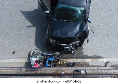 Motorcycle And Car Accident 