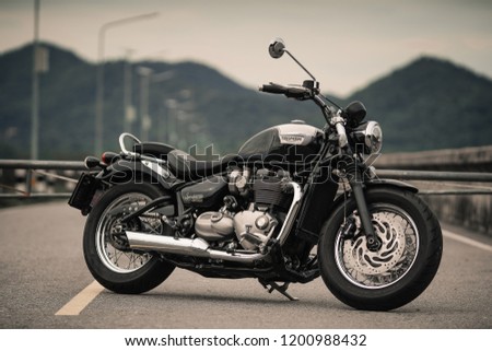 Motorcycle Classic Bike Style Triumph Street Stock Photo Edit Now