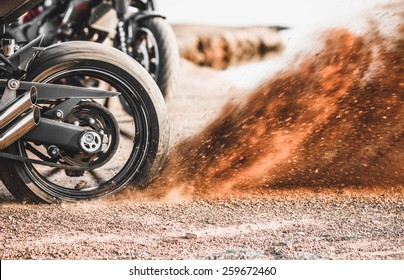 Motorcycle Dirt , Close Up Wheel