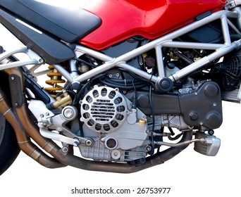 Motorcycle Engine closeup