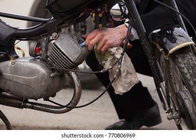 motorcycle engine repair photo