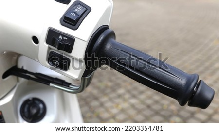 Motorcycle handlebars, head light switch, horn switch and motorcycle sign light switch