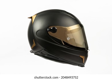 motorcycle helmet close-up on white background - Powered by Shutterstock