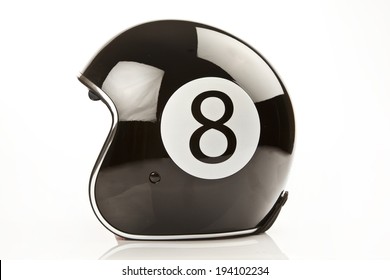 Motorcycle Helmet Isolated White Background