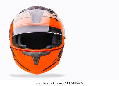 Motorcycle Helmet On A White Background.Isolated