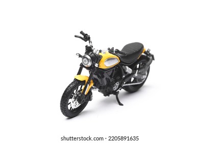 Motorcycle model isolated on white background