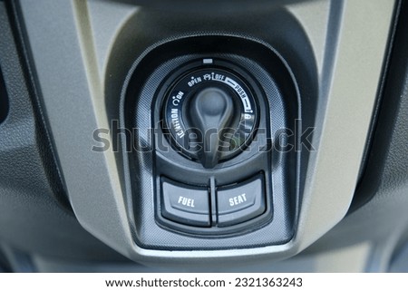 Motorcycle parts. keyless system seen from the up