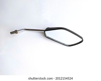 Motorcycle Rearview Mirror Isolated On A White Background