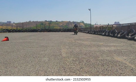 Motorcycle Riding Lessons. Driving Licence. Yerevan, Armenian, September 5, 2021