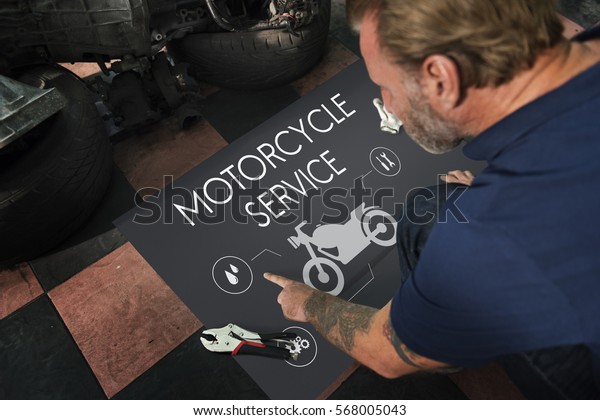 Motorcycle Service Engine Fix\
Concept
