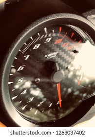 Motorcycle speedometer as background