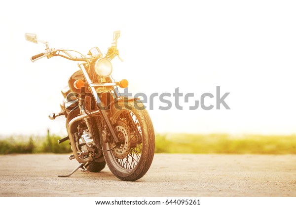 Motorcycle Sunset Colors Stock Photo 644095261 | Shutterstock