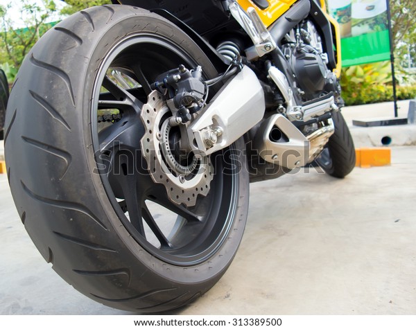 big rear wheel motorcycle