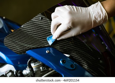 Motorcycles Detailing Series : Coating Motorcycle Carbon Fiber Parts