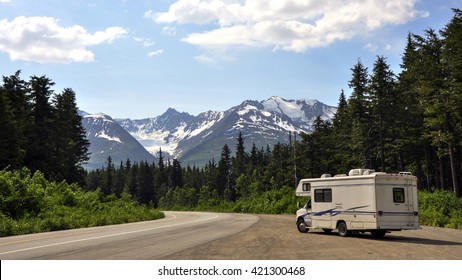 Motorhome Above Haines Alaska