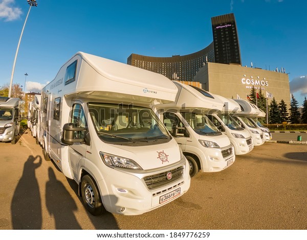motorhome is parked in the parking lot. Mobile
home rental or sale. Moscow
11/2020