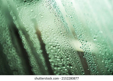 Motorhome RV Moisture Problem. Water on a Camper Window Close Up. Fighting Condensation in Motor Coaches. - Shutterstock ID 2152280877