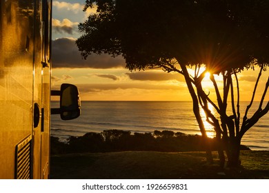 Motorhome at sunset in Sardinia - Shutterstock ID 1926659831