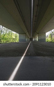 Motorway Bridge From Below, Expansion Joint