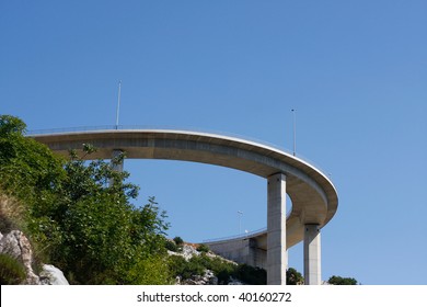 Motorway flyover near Krk island in Croatia - Shutterstock ID 40160272