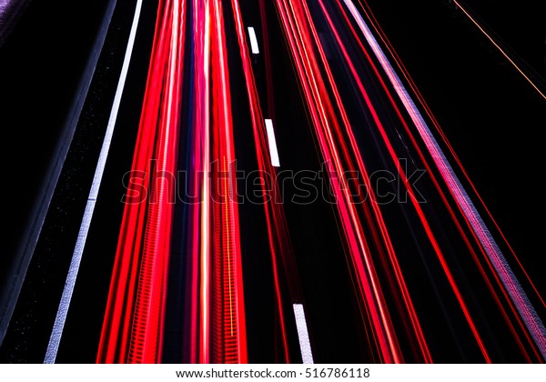 Motorway long time\
exposure