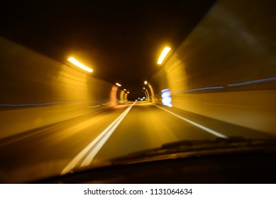 motorway tunnel, Alicante province, Costa Blanca, Spain