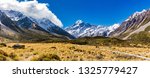 Mouintains in Hooker Valley Track in Aoraki National Park, New Zealand, South Island