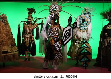 Moulins, France - 04 17 2022 : Rio Carnival Costumes, 