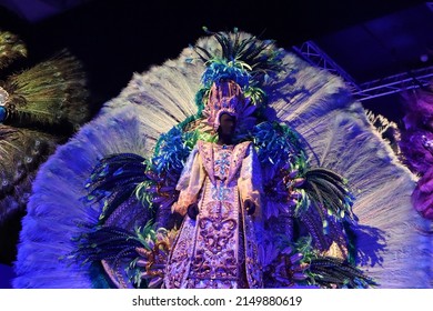 Moulins, France - 04 17 2022 : Rio Carnival Costumes, 