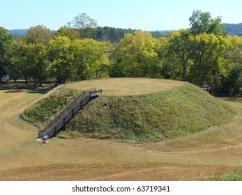 Mound Built By Mississippian Indian Culture Of North America