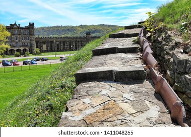 Moundsville, West Virginia, Just Outside Of Wheeling, Is Home To The Grave Creek Mound.  This Historic Burial Mound Was Built By The Arena People Sometime Before Christ.  