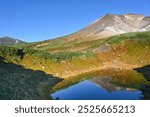 Mount Asahi-dake in early autumn, Hokkaido, Japan