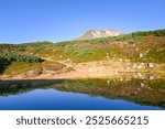 Mount Asahi-dake in early autumn, Hokkaido, Japan